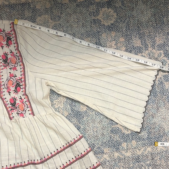 THML Embroidered Top, Small, Boho Cotton - Picture 16 of 16